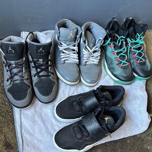 Nike Air Jordan Sneaker Collection - Black, Gray, Green